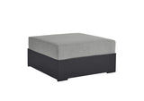 EEI-6627-GRY-GRY Tahoe Outdoor Patio Powder-Coated Aluminum Ottoman By Modway