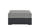EEI-6627-GRY-GRY Tahoe Outdoor Patio Powder-Coated Aluminum Ottoman By Modway