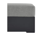 EEI-6627-GRY-GRY Tahoe Outdoor Patio Powder-Coated Aluminum Ottoman By Modway