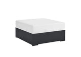 EEI-6627-GRY-WHI Tahoe Outdoor Patio Powder-Coated Aluminum Ottoman By Modway