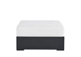EEI-6627-GRY-WHI Tahoe Outdoor Patio Powder-Coated Aluminum Ottoman By Modway