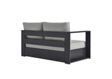 EEI-6629-GRY-GRY Tahoe Outdoor Patio Powder-Coated Aluminum Modular Left-Facing Loveseat By Modway
