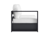EEI-6629-GRY-WHI Tahoe Outdoor Patio Powder-Coated Aluminum Modular Left-Facing Loveseat By Modway