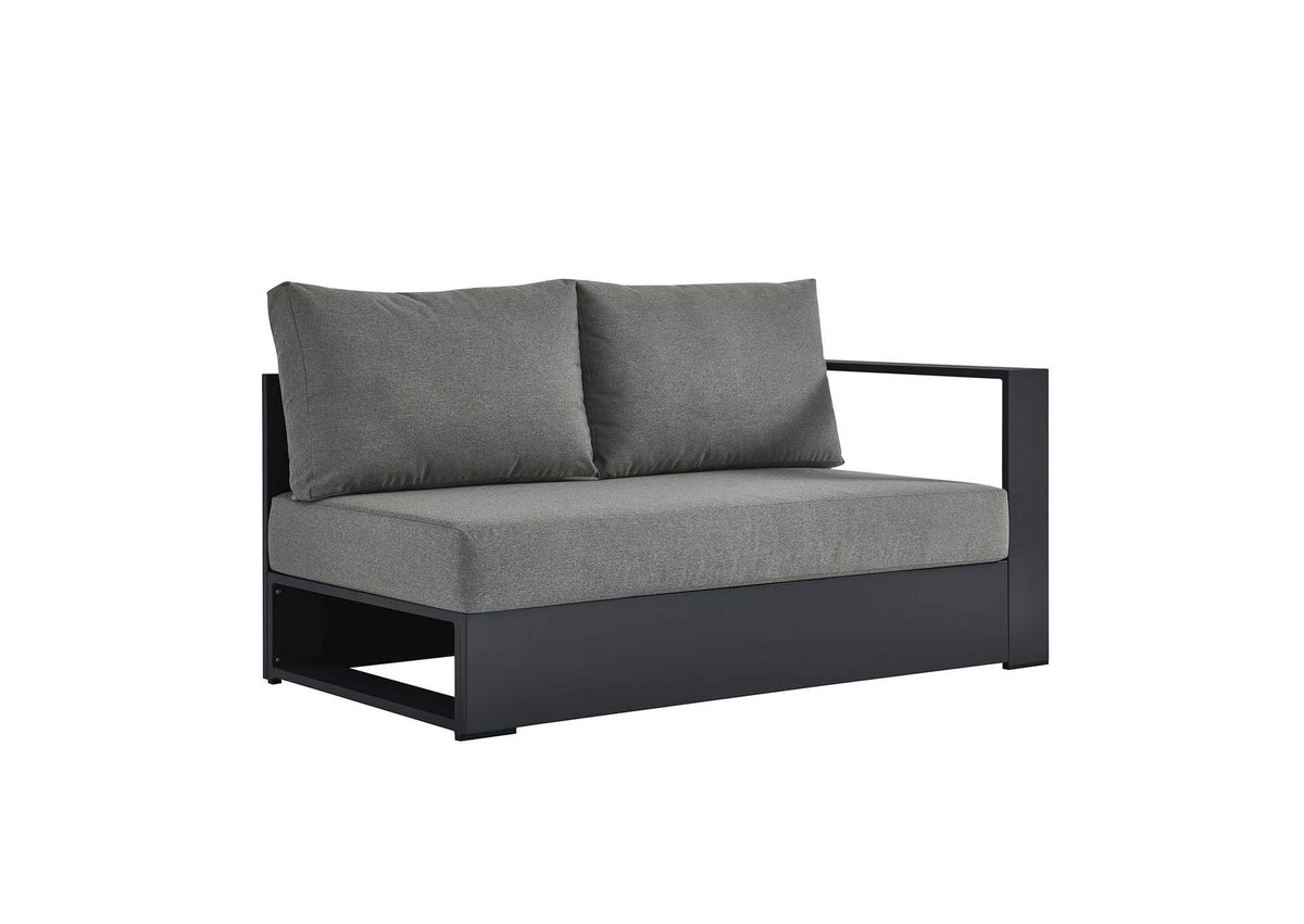 EEI-6630-GRY-CHA Tahoe Outdoor Patio Powder-Coated Aluminum Modular Right-Facing Loveseat By Modway