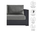 EEI-6630-GRY-CHA Tahoe Outdoor Patio Powder-Coated Aluminum Modular Right-Facing Loveseat By Modway