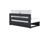 EEI-6630-GRY-WHI Tahoe Outdoor Patio Powder-Coated Aluminum Modular Right-Facing Loveseat By Modway