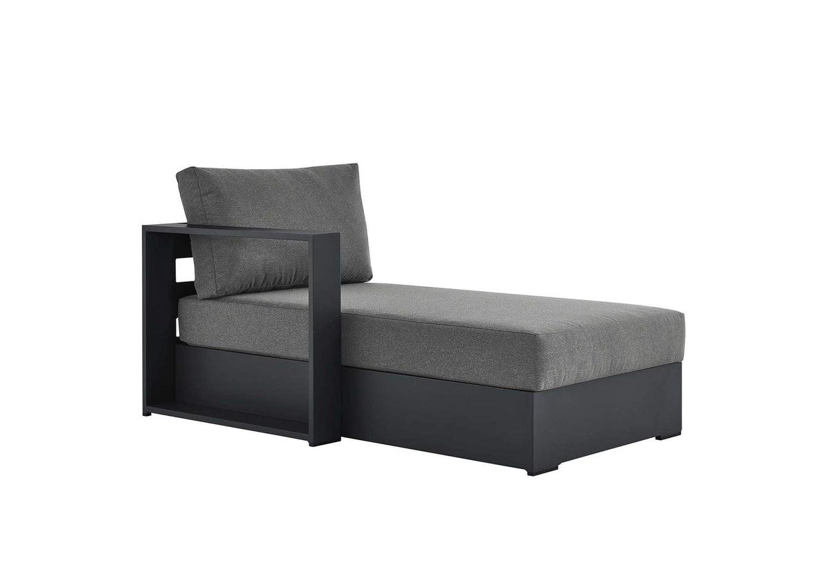 EEI-6632-GRY-CHA Tahoe Outdoor Patio Powder-Coated Aluminum Modular Left-Facing Chaise Lounge By Modway