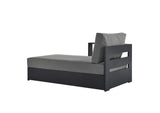 EEI-6632-GRY-CHA Tahoe Outdoor Patio Powder-Coated Aluminum Modular Left-Facing Chaise Lounge By Modway