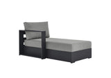 EEI-6632-GRY-GRY Tahoe Outdoor Patio Powder-Coated Aluminum Modular Left-Facing Chaise Lounge By Modway