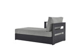 EEI-6632-GRY-GRY Tahoe Outdoor Patio Powder-Coated Aluminum Modular Left-Facing Chaise Lounge By Modway