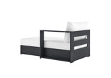 EEI-6633-GRY-WHI Tahoe Outdoor Patio Powder-Coated Aluminum Modular Right-Facing Chaise Lounge By Modway