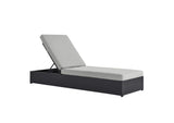 EEI-6634-GRY-GRY Tahoe Outdoor Patio Powder-Coated Aluminum Chaise Lounge Chair By Modway