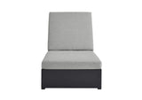 EEI-6634-GRY-GRY Tahoe Outdoor Patio Powder-Coated Aluminum Chaise Lounge Chair By Modway