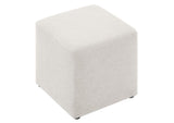 EEI-6636-HEI Callum 17" Square Woven Heathered Fabric Upholstered Ottoman By Modway