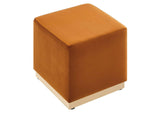 EEI-6640-RUS-NAT Tilden 17" Square Performance Velvet Upholstered Ottoman By Modway