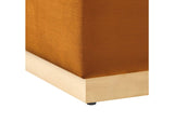 EEI-6640-RUS-NAT Tilden 17" Square Performance Velvet Upholstered Ottoman By Modway