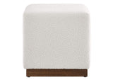 EEI-6641-CLO-WAL Tilden 17" Square Boucle Upholstered Ottoman By Modway