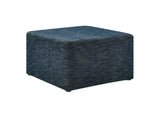 EEI-6642-HEA Callum Large 28" Square Woven Heathered Fabric Upholstered Ottoman By Modway