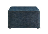 EEI-6642-HEA Callum Large 28" Square Woven Heathered Fabric Upholstered Ottoman By Modway