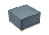 EEI-6643-CAB-NAT Tilden Large 28" Square Performance Velvet Upholstered Ottoman By Modway
