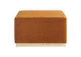 EEI-6643-RUS-NAT Tilden Large 28" Square Performance Velvet Upholstered Ottoman By Modway