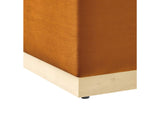 EEI-6643-RUS-NAT Tilden Large 28" Square Performance Velvet Upholstered Ottoman By Modway