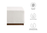 EEI-6644-CLO-WAL Tilden Large 28" Square Boucle Upholstered Ottoman By Modway