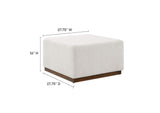 EEI-6644-CLO-WAL Tilden Large 28" Square Boucle Upholstered Ottoman By Modway
