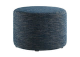 EEI-6645-HEA Callum Large 23" Round Woven Heathered Fabric Upholstered Ottoman By Modway
