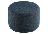 EEI-6645-HEA Callum Large 23" Round Woven Heathered Fabric Upholstered Ottoman By Modway