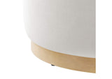 EEI-6646-ALA-NAT Tilden Large 23" Round Performance Velvet Upholstered Ottoman By Modway