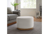 EEI-6646-ALA-NAT Tilden Large 23" Round Performance Velvet Upholstered Ottoman By Modway