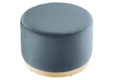 EEI-6646-CAB-NAT Tilden Large 23" Round Performance Velvet Upholstered Ottoman By Modway