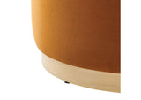 EEI-6646-RUS-NAT Tilden Large 23" Round Performance Velvet Upholstered Ottoman By Modway