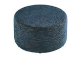 EEI-6647-HEA Callum Large 29" Round Woven Heathered Fabric Upholstered Ottoman By Modway