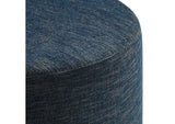EEI-6647-HEA Callum Large 29" Round Woven Heathered Fabric Upholstered Ottoman By Modway