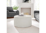 EEI-6647-HEI Callum Large 29" Round Woven Heathered Fabric Upholstered Ottoman By Modway