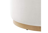 EEI-6648-ALA-NAT Tilden Large 29" Round Performance Velvet Upholstered Ottoman By Modway