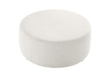 EEI-6649-HEI Callum Large 38" Round Woven Heathered Fabric Upholstered Ottoman By Modway