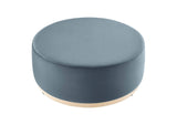 EEI-6650-CAB-NAT Tilden Large 38" Round Performance Velvet Upholstered Ottoman By Modway