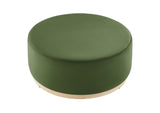 EEI-6650-MOG-NAT Tilden Large 38" Round Performance Velvet Upholstered Ottoman By Modway