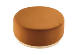 EEI-6650-RUS-NAT Tilden Large 38" Round Performance Velvet Upholstered Ottoman By Modway