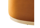 EEI-6650-RUS-NAT Tilden Large 38" Round Performance Velvet Upholstered Ottoman By Modway