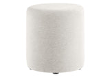 EEI-6651-HEI Callum 16" Round Woven Heathered Fabric Upholstered Ottoman By Modway