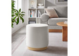 EEI-6652-ALA-NAT Tilden 16" Round Performance Velvet Upholstered Ottoman By Modway