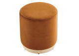 EEI-6652-RUS-NAT Tilden 16" Round Performance Velvet Upholstered Ottoman By Modway