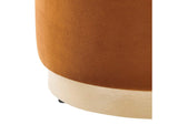 EEI-6652-RUS-NAT Tilden 16" Round Performance Velvet Upholstered Ottoman By Modway