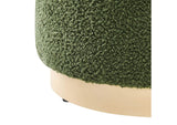 EEI-6653-MOG-NAT Tilden 16" Round Sherpa Upholstered Ottoman By Modway