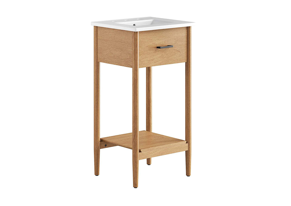 EEI-6658-NAT-WHI Zaire 18" Bathroom Vanity By Modway