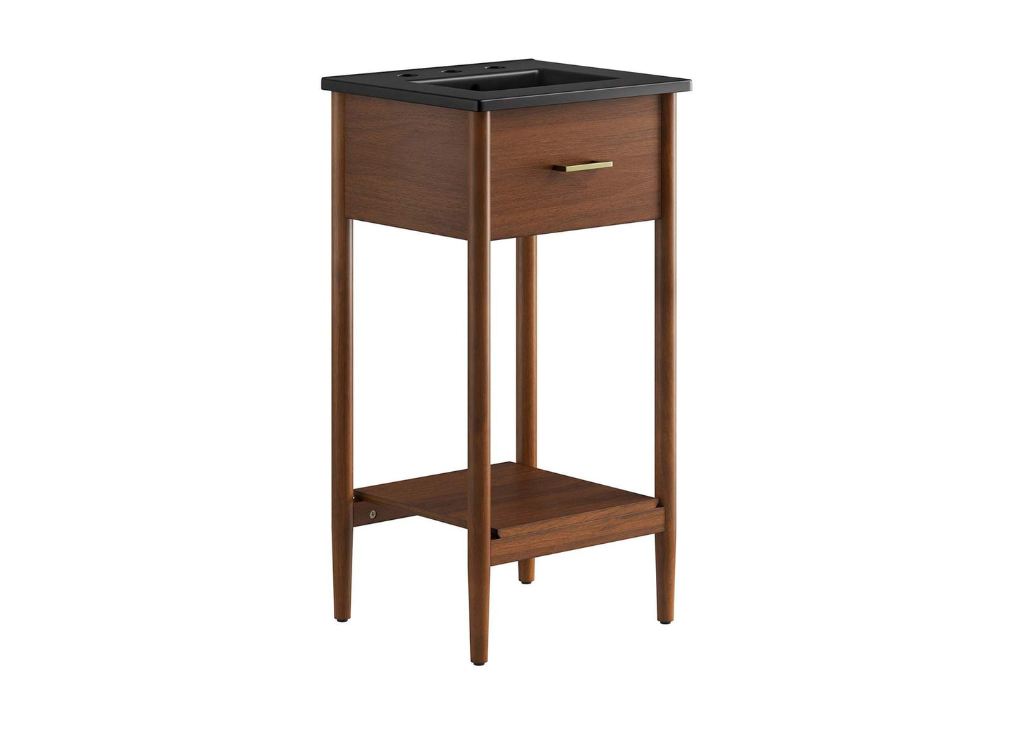 EEI-6659-WAL-BLK Zaire 18" Bathroom Vanity By Modway